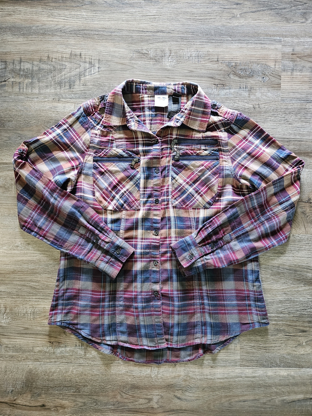 Harley-Davidson Women's Ombre Plaid Button-Down Shirt
